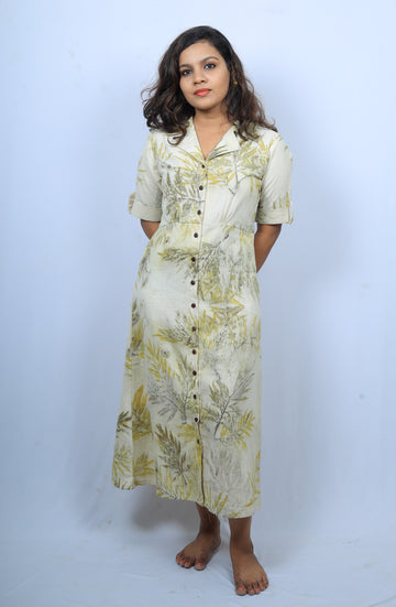 Button Down Dress With Collar