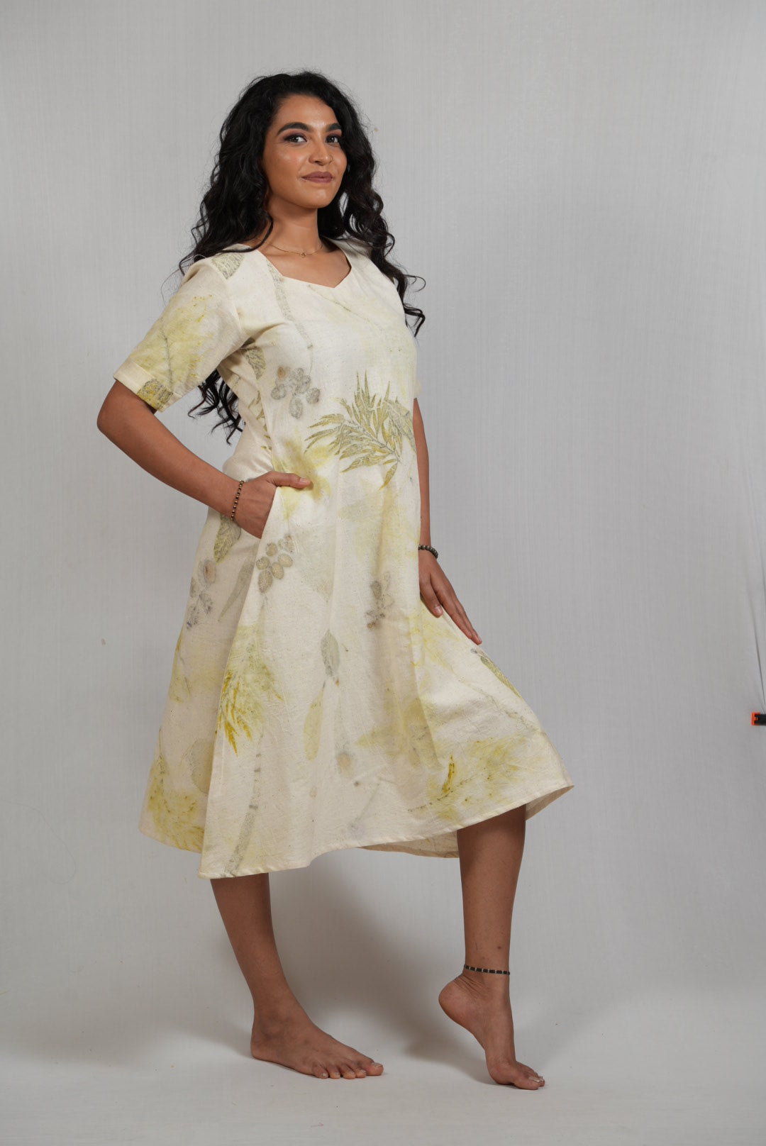 A-Line Leafage Dress