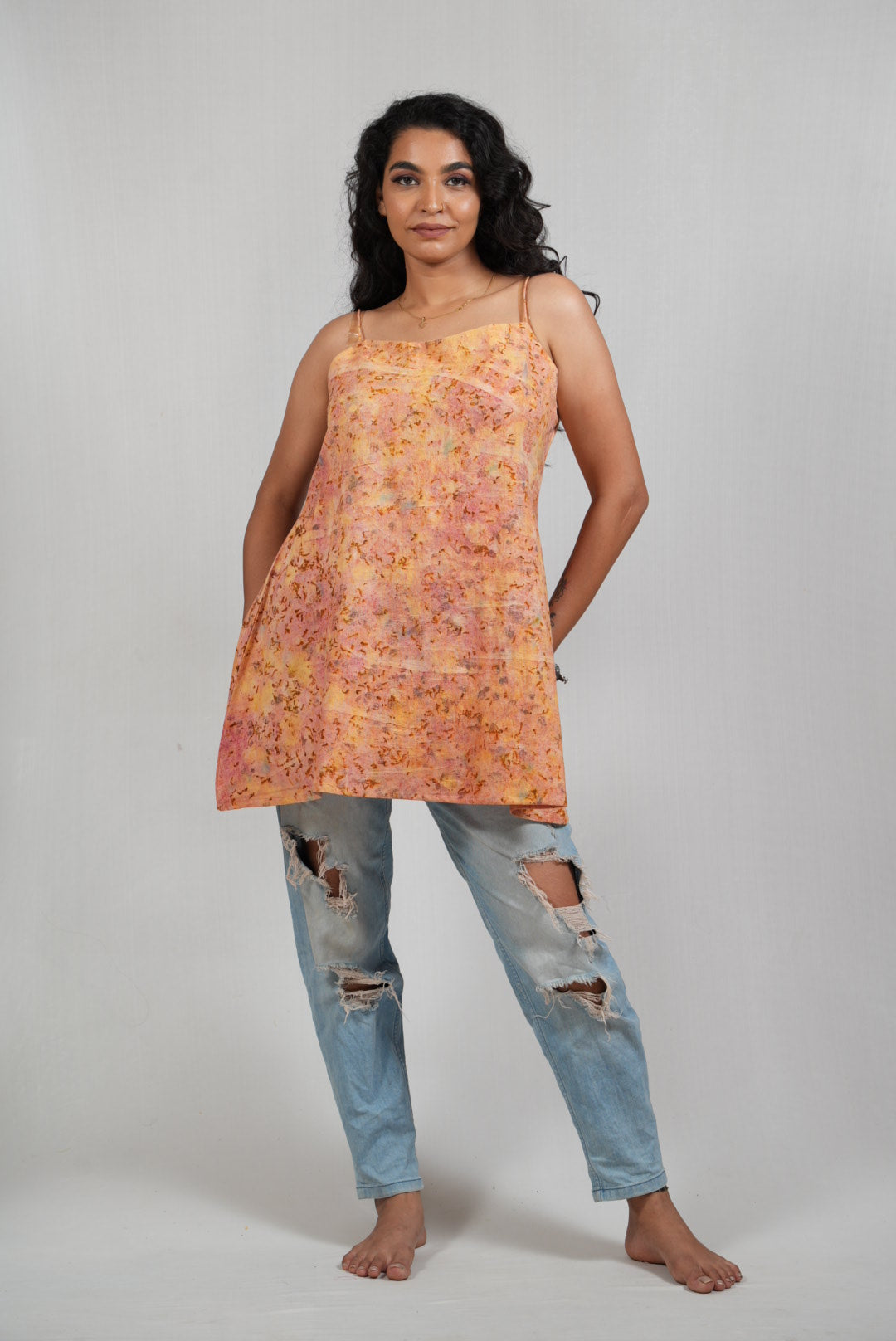 Floral Spaghetti Strap Top