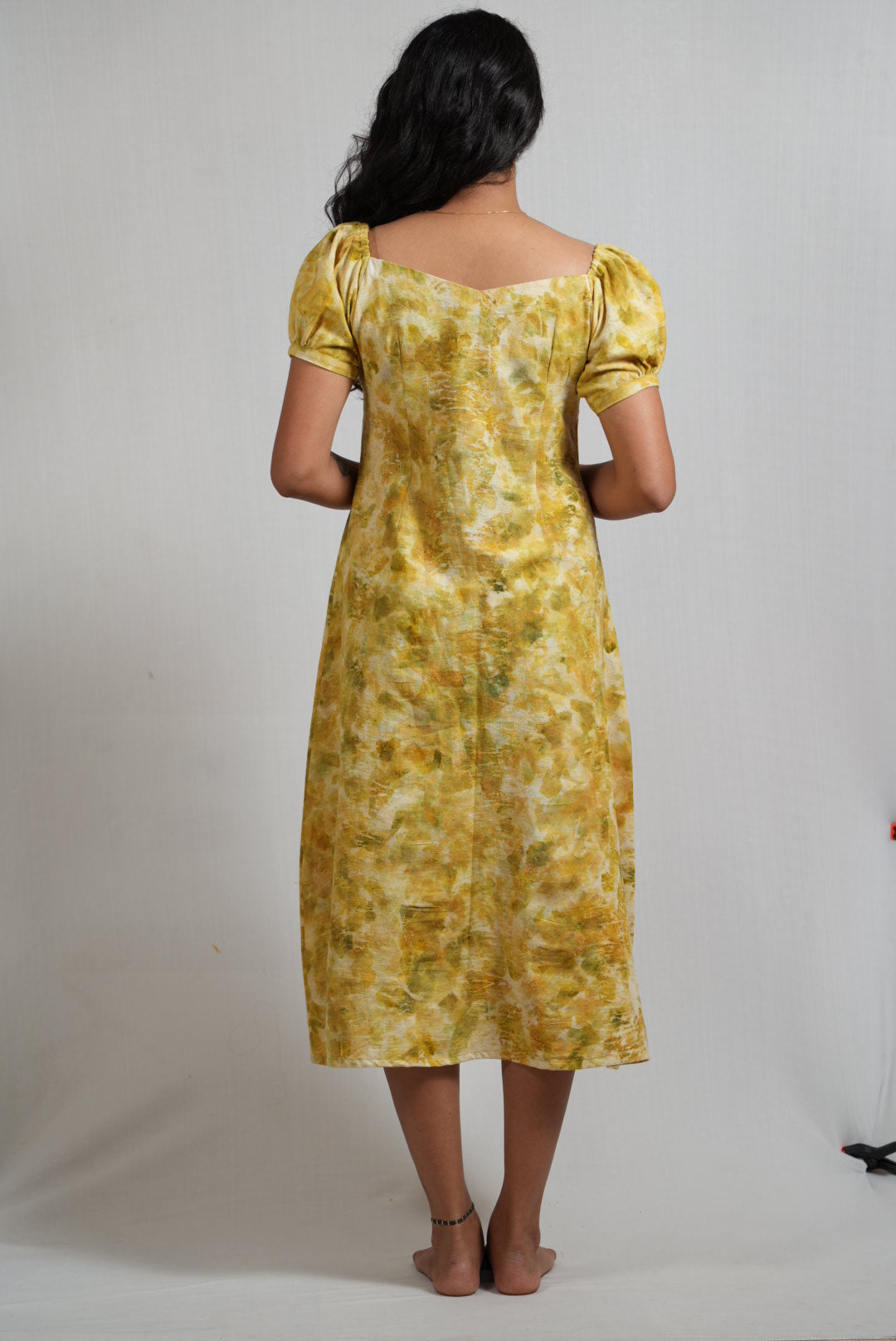 Square Neck A-Line Dress - Onion Peel Edition