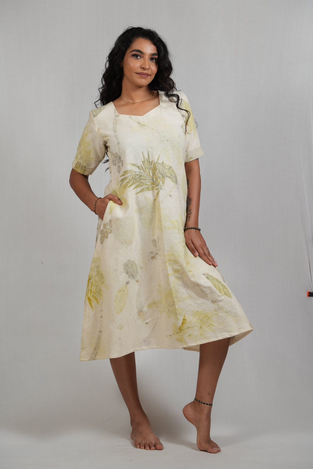 Heart Neckline Dress